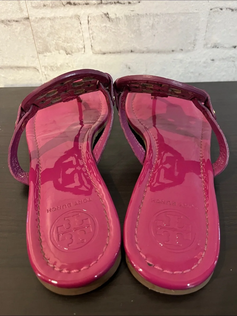 Tory Burch Miller patent sandals